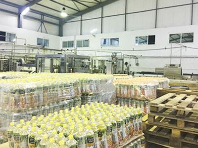 10000BPH carbonated drinks line at customer's plant in Algeria